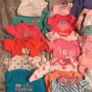 Newborn baby girl lot